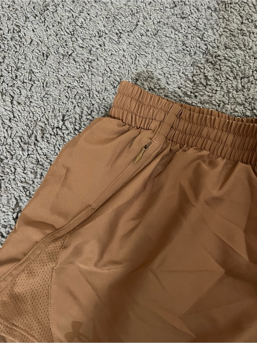 Under Armour Women's Burnt Orange Performance Shorts - Picture 4 of 7